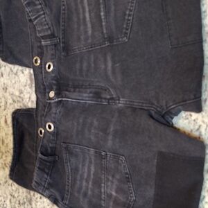Black Patchwork Jeans No Name Brand